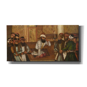 'The Royal Court of Karim Khan' by Mohammad Sadiq, Canvas Wall Art,24x12x1.1x0,40x20x1.74x0,60x30x1.74x0