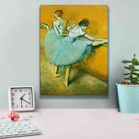 Image of 'Dancers at the Barre' by Edgar Degas, Canvas Wall Art,12 x 16