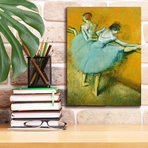 Image of 'Dancers at the Barre' by Edgar Degas, Canvas Wall Art,12 x 16