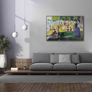 'A Sunday on La Grande Jatte' by Georges Seurat, Canvas Wall Art,60 x 40