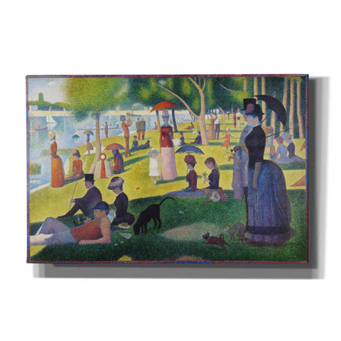 Image of 'A Sunday on La Grande Jatte' by Georges Seurat, Canvas Wall Art,18x12x1.1x0,26x18x1.1x0,40x26x1.74x0,60x40x1.74x0