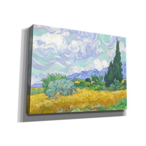 Image of 'Wheat Field with Cypresses' by Vincent van Gogh, Canvas Wall Art,16x12x1.1x0,26x18x1.1x0,34x26x1.74x0,54x40x1.74x0