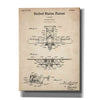 'Amphibian Aircraft Blueprint Patent Parchment,' Canvas Wall Art,12x16x1.1x0,18x26x1.1x0,26x34x1.74x0,40x54x1.74x0
