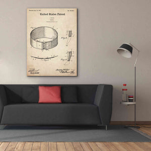 'Bandage Blueprint Patent Parchment,' Canvas Wall Art,40 x 54