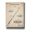 'Billard Cue Blueprint Patent Parchment,' Canvas Wall Art,12x16x1.1x0,18x26x1.1x0,26x34x1.74x0,40x54x1.74x0