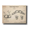 'Push-up Bra Blueprint Patent Parchment,' Canvas Wall Art,16x12x1.1x0,26x18x1.1x0,34x26x1.74x0,54x40x1.74x0