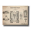 'Tubular Machine Blueprint Patent Parchment,' Canvas Wall Art,16x12x1.1x0,26x18x1.1x0,34x26x1.74x0,54x40x1.74x0