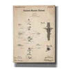 'Croquet Blueprint Patent Parchment,' Canvas Wall Art,12x16x1.1x0,18x26x1.1x0,26x34x1.74x0,40x54x1.74x0