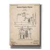 'Edison Electric Meter Blueprint Patent Parchment,' Canvas Wall Art,12x16x1.1x0,18x26x1.1x0,26x34x1.74x0,40x54x1.74x0