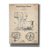 'Kitchen Mixer Blueprint Patent Parchment,' Canvas Wall Art,12x16x1.1x0,18x26x1.1x0,26x34x1.74x0,40x54x1.74x0