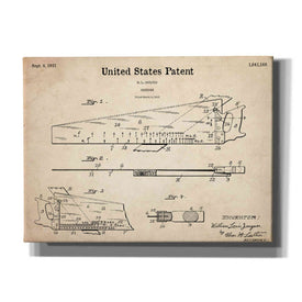 'Handsaw Blueprint Patent Parchment,' Canvas Wall Art,16x12x1.1x0,26x18x1.1x0,34x26x1.74x0,54x40x1.74x0