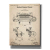 'Leather Splitting Machine Blueprint Patent Parchment,' Canvas Wall Art,12x16x1.1x0,18x26x1.1x0,26x34x1.74x0,40x54x1.74x0