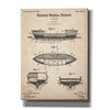 'Lifeboat Blueprint Patent Parchment,' Canvas Wall Art,12x16x1.1x0,18x26x1.1x0,26x34x1.74x0,40x54x1.74x0