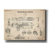 'Machine Gun Blueprint Patent Parchment,' Canvas Wall Art,16x12x1.1x0,26x18x1.1x0,34x26x1.74x0,54x40x1.74x0