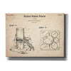 'Marine Line Secure Device Blueprint Patent Parchment,' Canvas Wall Art,16x12x1.1x0,26x18x1.1x0,34x26x1.74x0,54x40x1.74x0