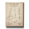 'Medical Instruments Blueprint Patent Parchment,' Canvas Wall Art,12x16x1.1x0,18x26x1.1x0,26x34x1.74x0,40x54x1.74x0