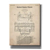 'Air Hockey Blueprint Patent Parchment,' Canvas Wall Art,12x16x1.1x0,18x26x1.1x0,26x34x1.74x0,40x54x1.74x0