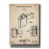 'Pocket Lighter Blueprint Patent Parchment,' Canvas Wall Art,12x16x1.1x0,18x26x1.1x0,26x34x1.74x0,40x54x1.74x0