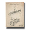 'Shipping Gondola Blueprint Patent Parchment,' Canvas Wall Art,12x16x1.1x0,18x26x1.1x0,26x34x1.74x0,40x54x1.74x0