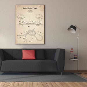 'Slackline Blueprint Patent Parchment,' Canvas Wall Art,40 x 54