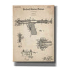 'Tattoo Gun Blueprint Patent Parchment,' Canvas Wall Art,12x16x1.1x0,18x26x1.1x0,26x34x1.74x0,40x54x1.74x0