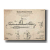 'Non-Sinkable Vessel Blueprint Patent Parchment,' Canvas Wall Art,16x12x1.1x0,26x18x1.1x0,34x26x1.74x0,54x40x1.74x0