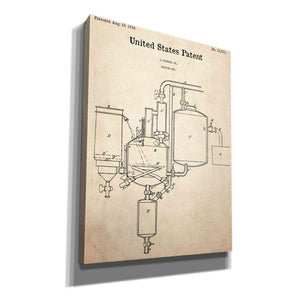 'Vacuum Pan Blueprint Patent Parchment,' Canvas Wall Art,12x16x1.1x0,18x26x1.1x0,26x34x1.74x0,40x54x1.74x0