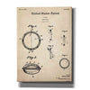 'Wedding Ring Blueprint Patent Parchment,' Canvas Wall Art,12x16x1.1x0,18x26x1.1x0,26x34x1.74x0,40x54x1.74x0