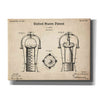 'Wine Cooler Blueprint Patent Parchment,' Canvas Wall Art,16x12x1.1x0,26x18x1.1x0,34x26x1.74x0,54x40x1.74x0