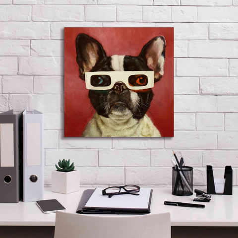 Image of '3D Dog' by Lucia Heffernan, Canvas Wall Art,18x18