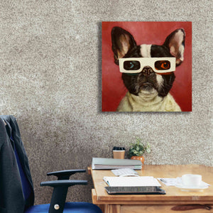 '3D Dog' by Lucia Heffernan, Canvas Wall Art,26x26