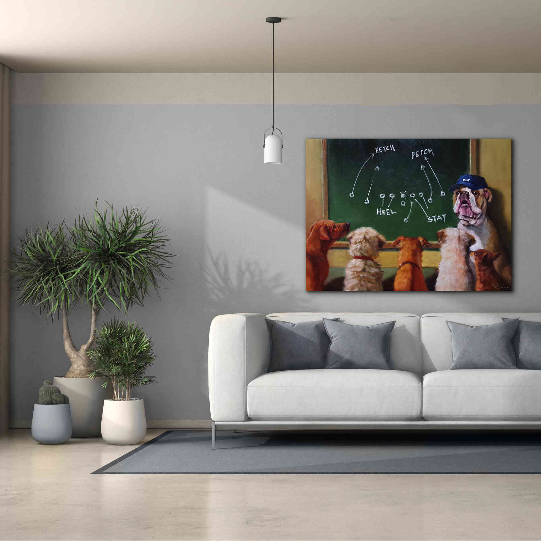 'Game Plan' by Lucia Heffernan, Canvas Wall Art,54x40