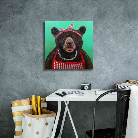 Image of 'Mama Bear' by Lucia Heffernan, Canvas Wall Art,18x18
