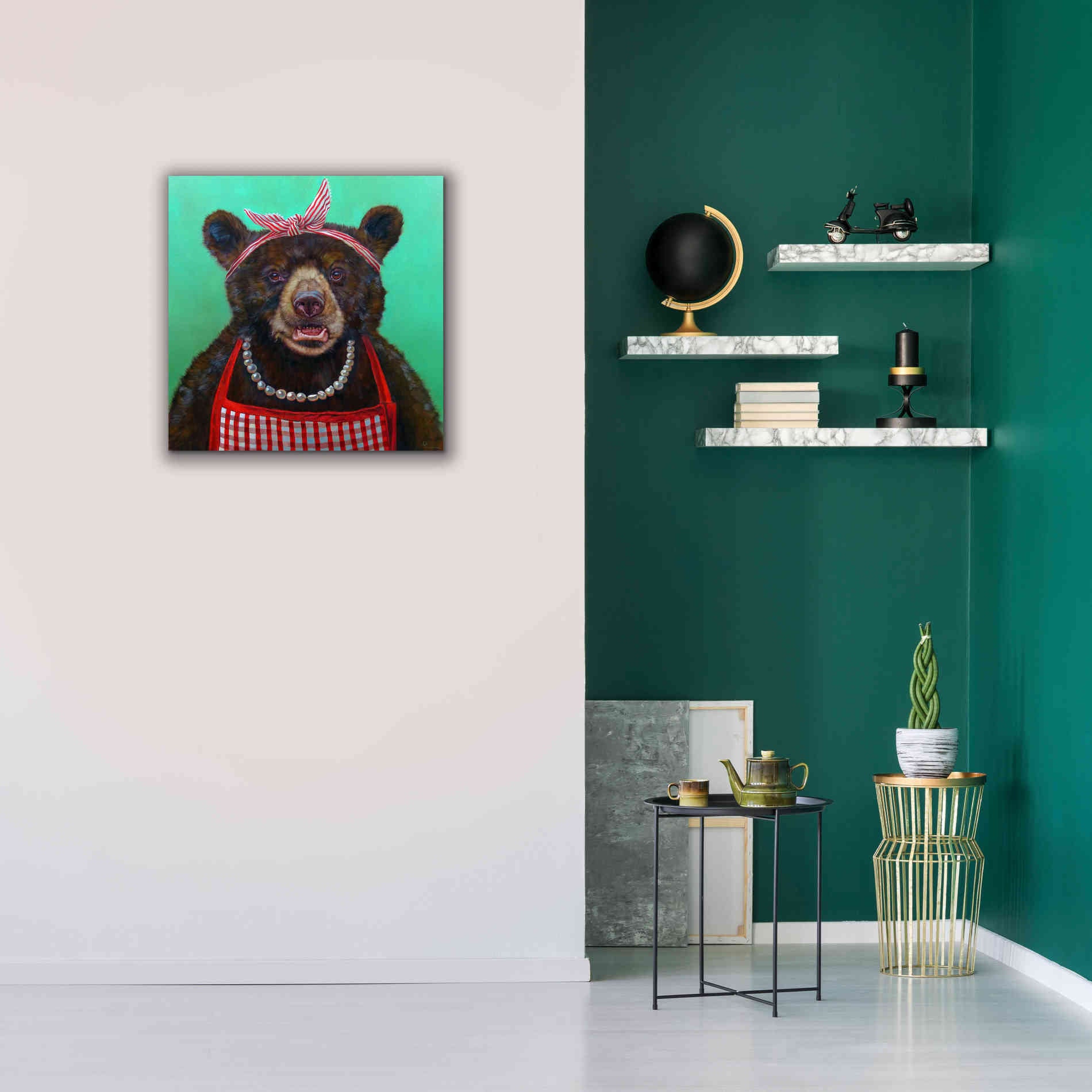 'Mama Bear' by Lucia Heffernan, Canvas Wall Art,26x26