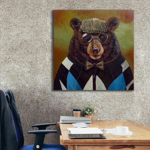 Image of 'Papa Bear' by Lucia Heffernan, Canvas Wall Art,37x37