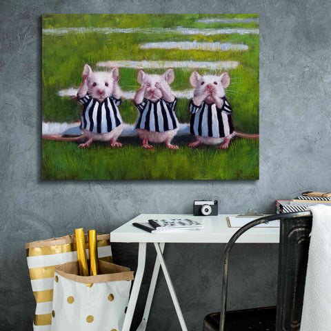 Image of 'Three Blind Mice' by Lucia Heffernan, Canvas Wall Art,34x26