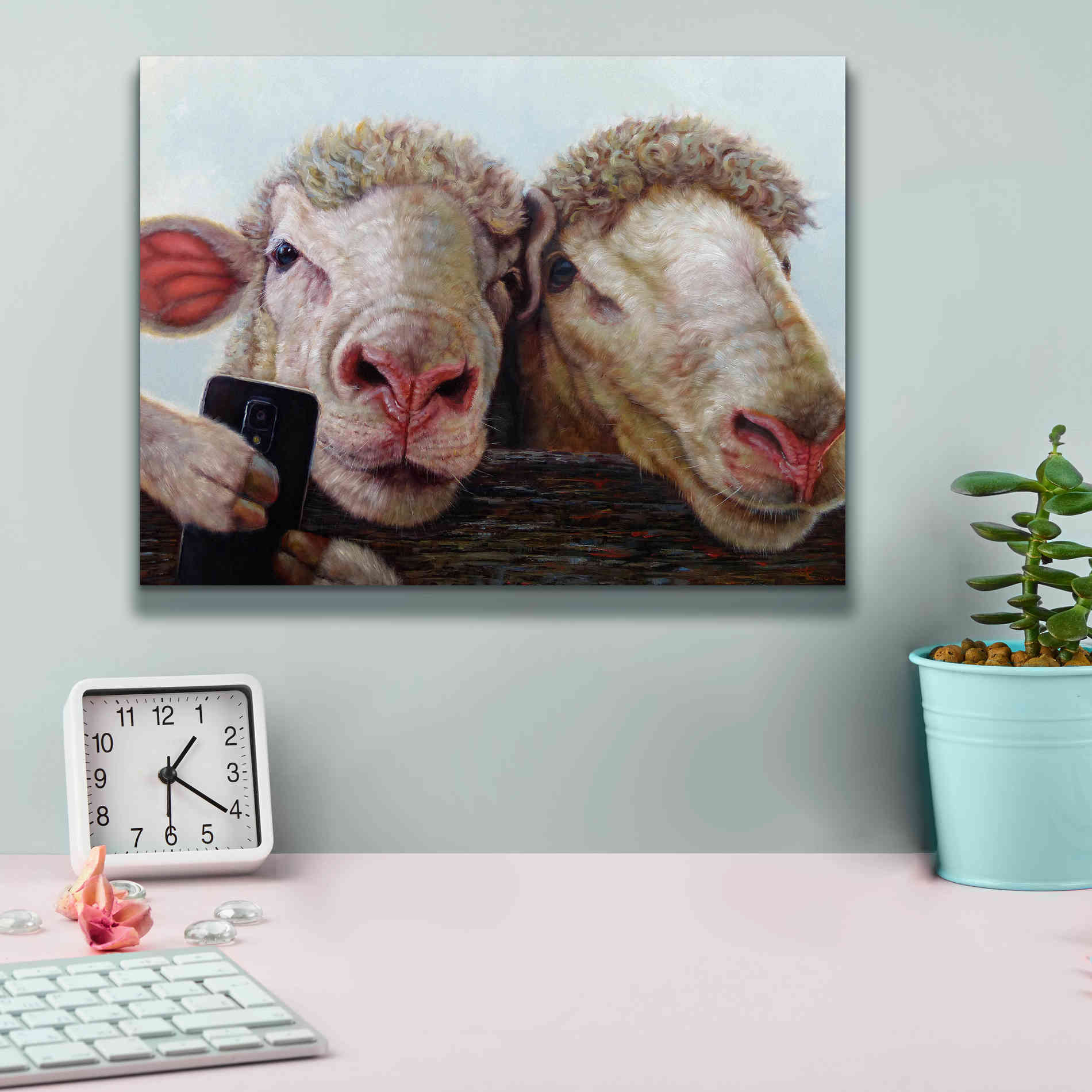 'Selfie' by Lucia Heffernan, Canvas Wall Art,16x12