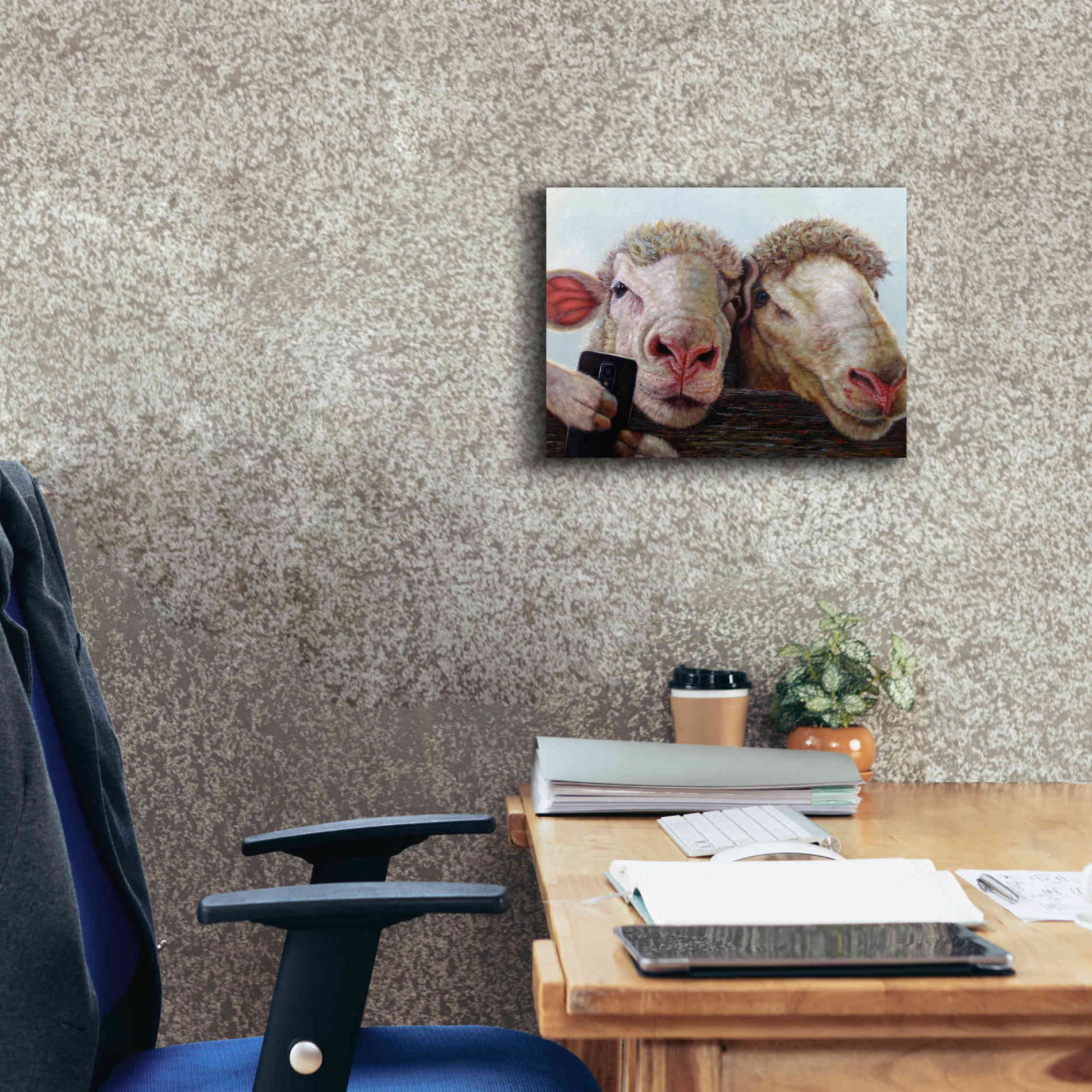 'Selfie' by Lucia Heffernan, Canvas Wall Art,16x12