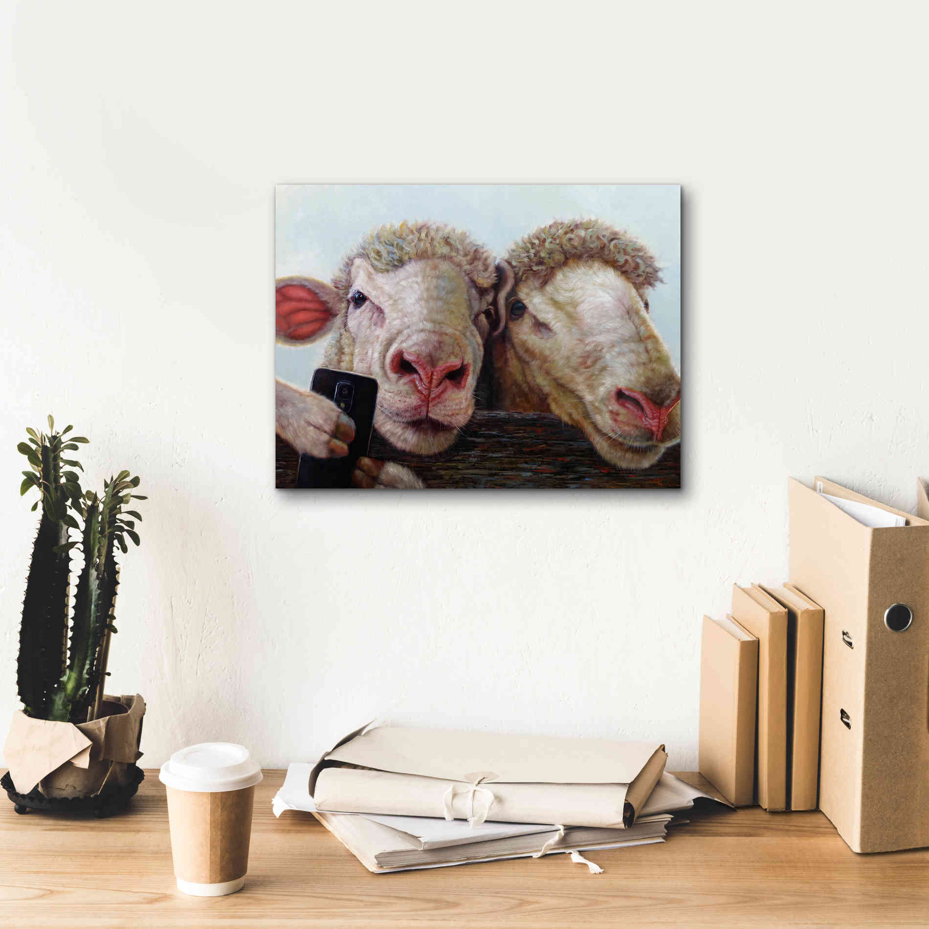 'Selfie' by Lucia Heffernan, Canvas Wall Art,16x12