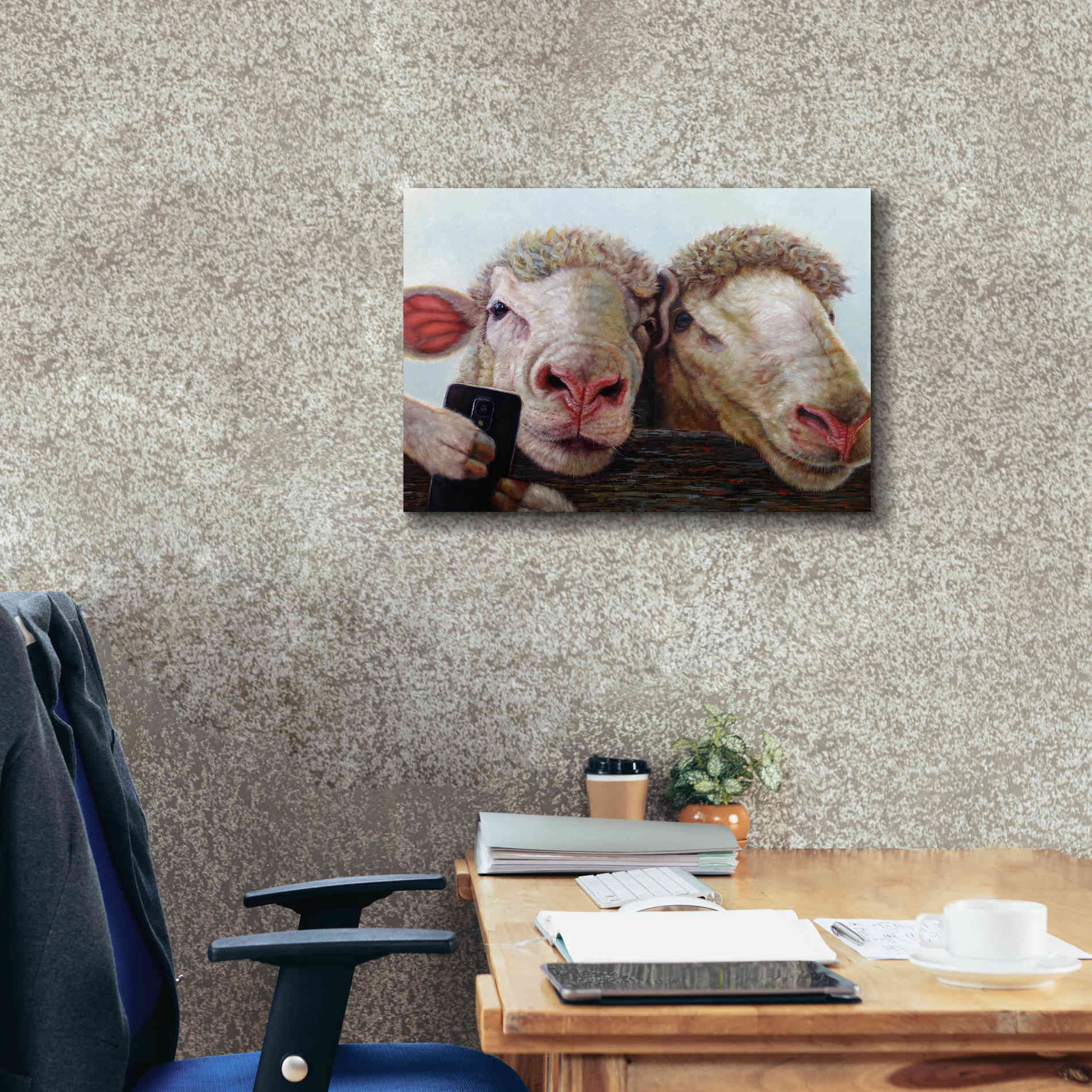 'Selfie' by Lucia Heffernan, Canvas Wall Art,26x18