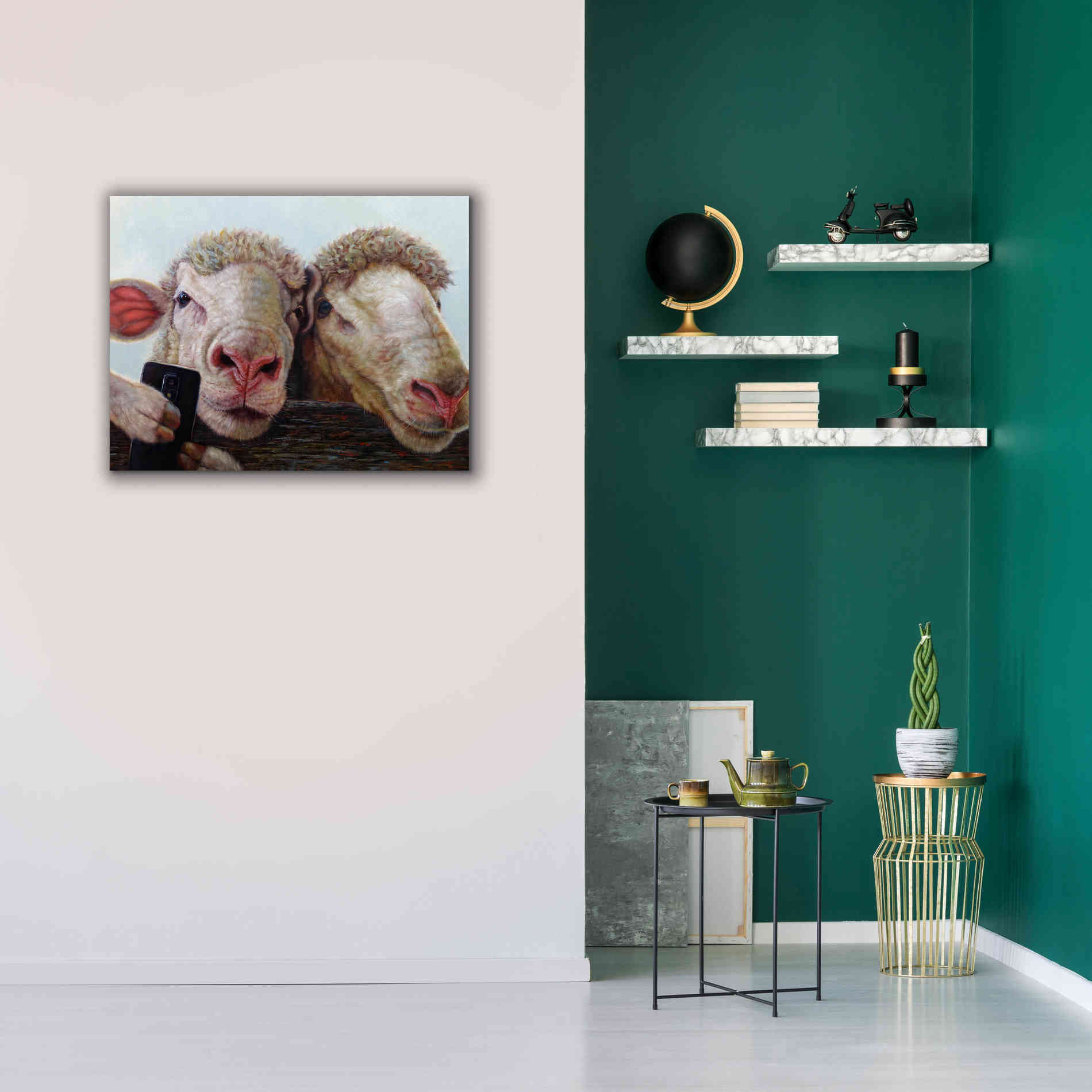 'Selfie' by Lucia Heffernan, Canvas Wall Art,34x26