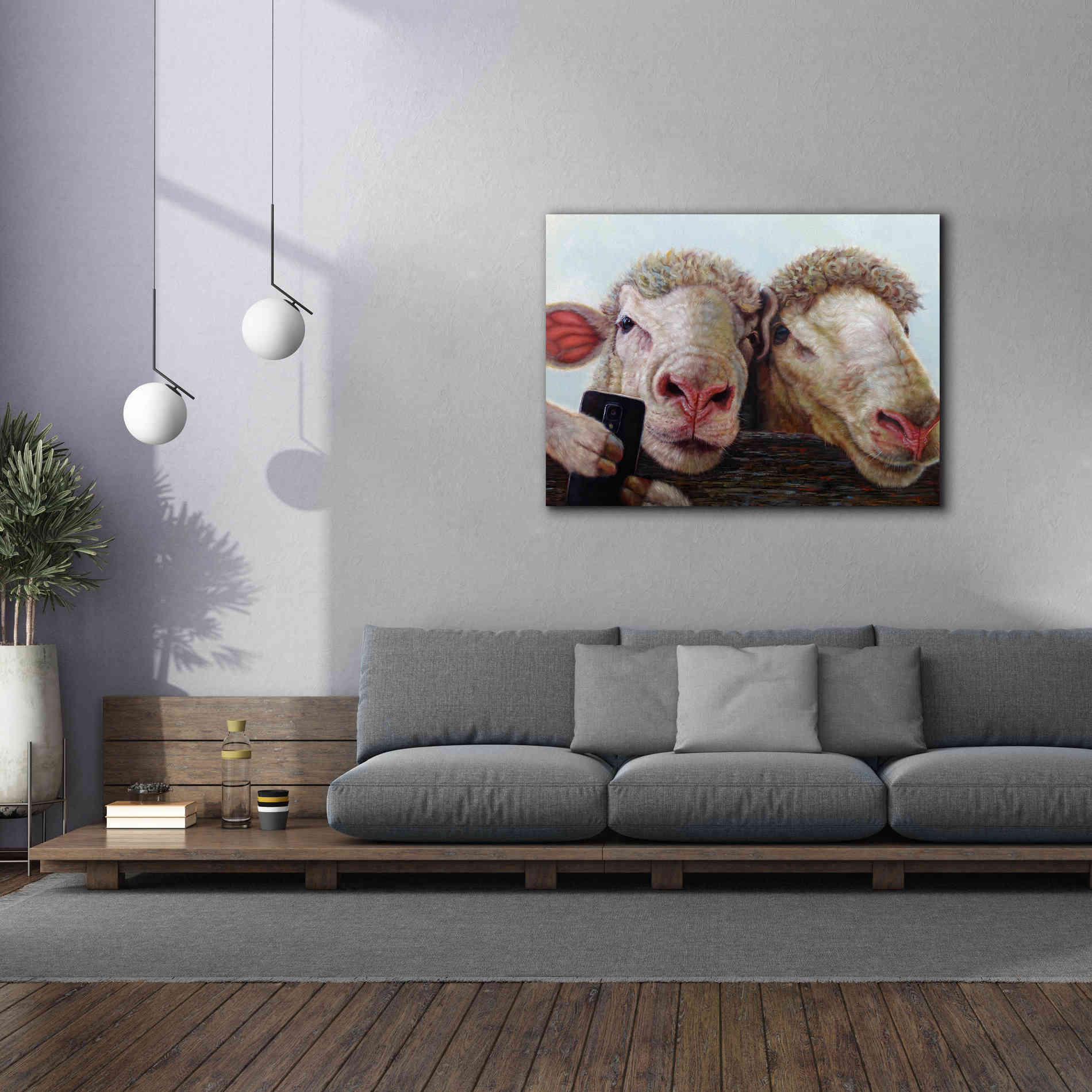 'Selfie' by Lucia Heffernan, Canvas Wall Art,54x40