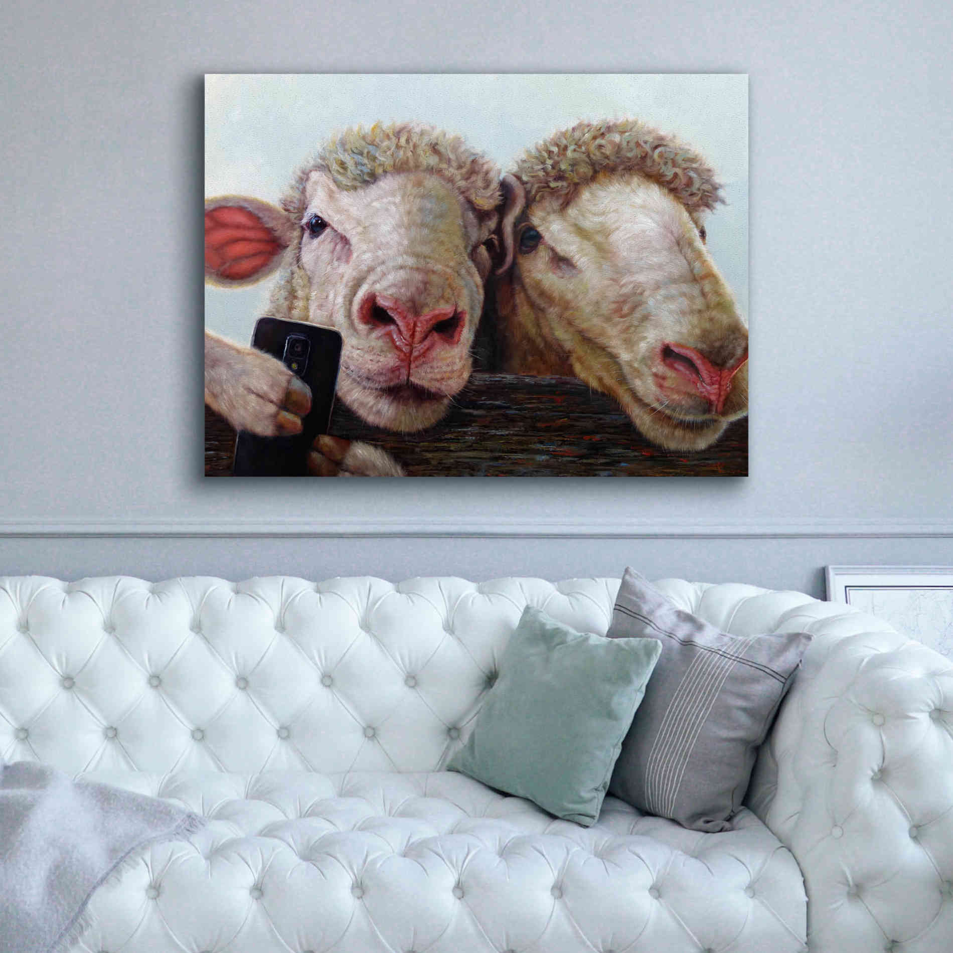 'Selfie' by Lucia Heffernan, Canvas Wall Art,54x40