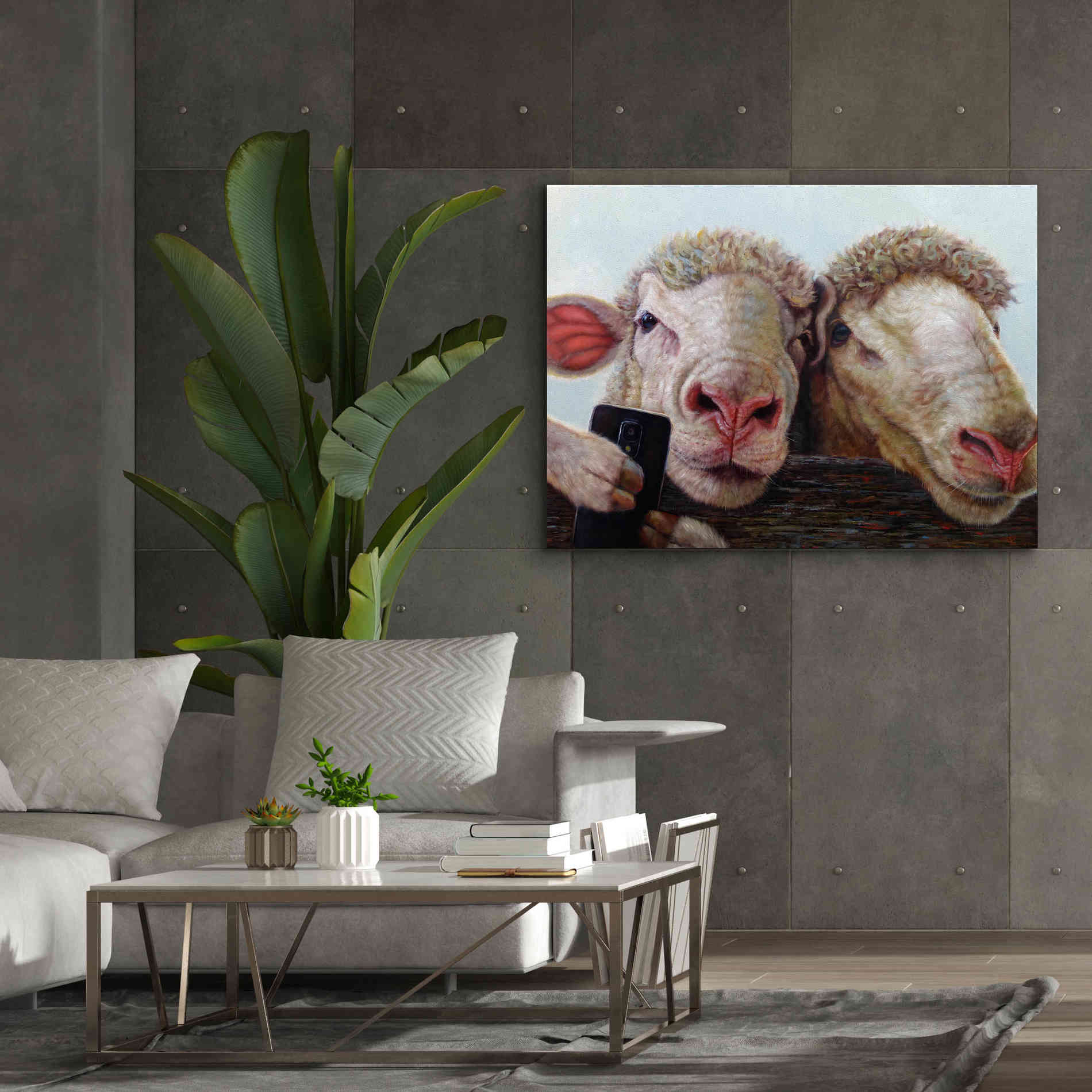 'Selfie' by Lucia Heffernan, Canvas Wall Art,54x40