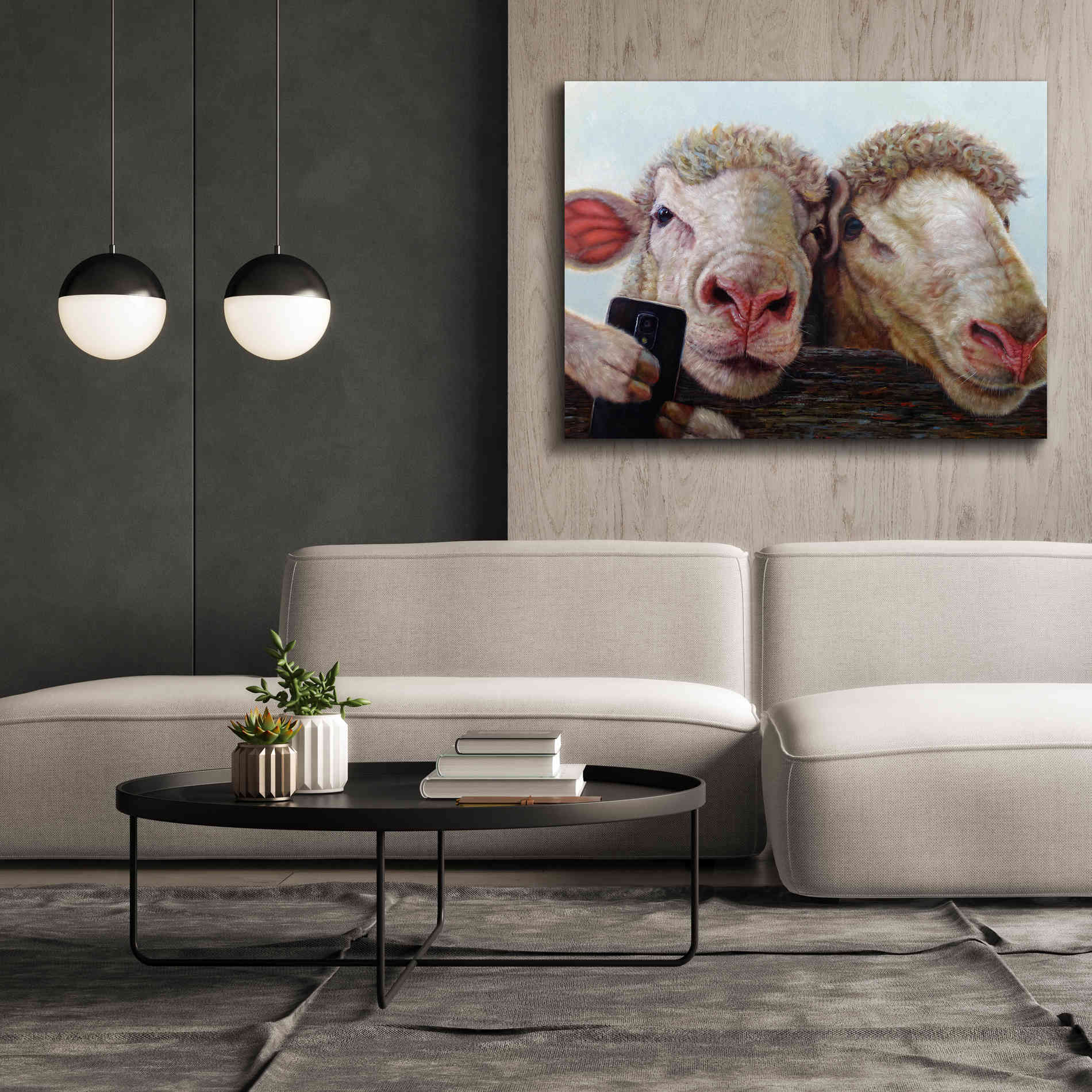 'Selfie' by Lucia Heffernan, Canvas Wall Art,54x40