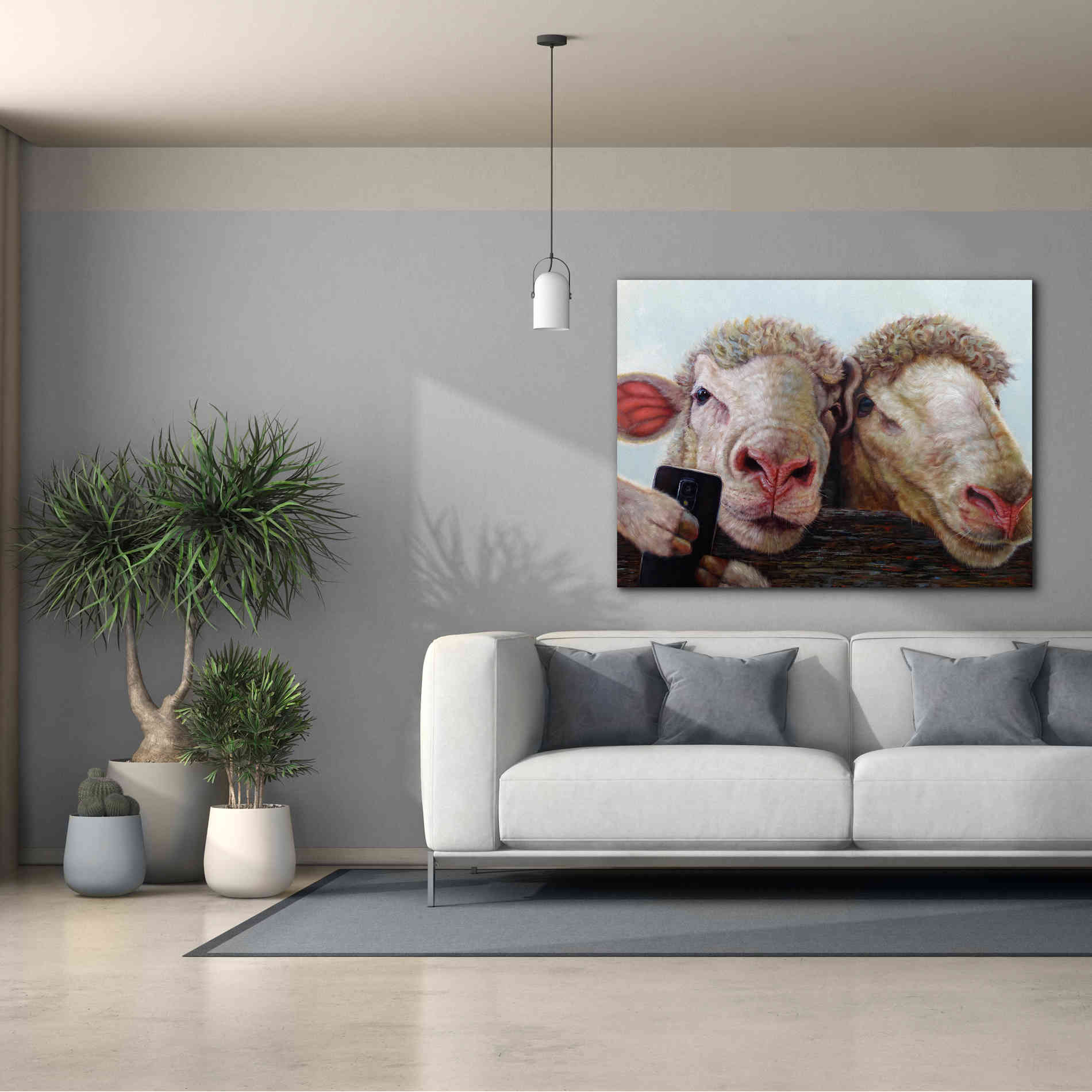 'Selfie' by Lucia Heffernan, Canvas Wall Art,54x40