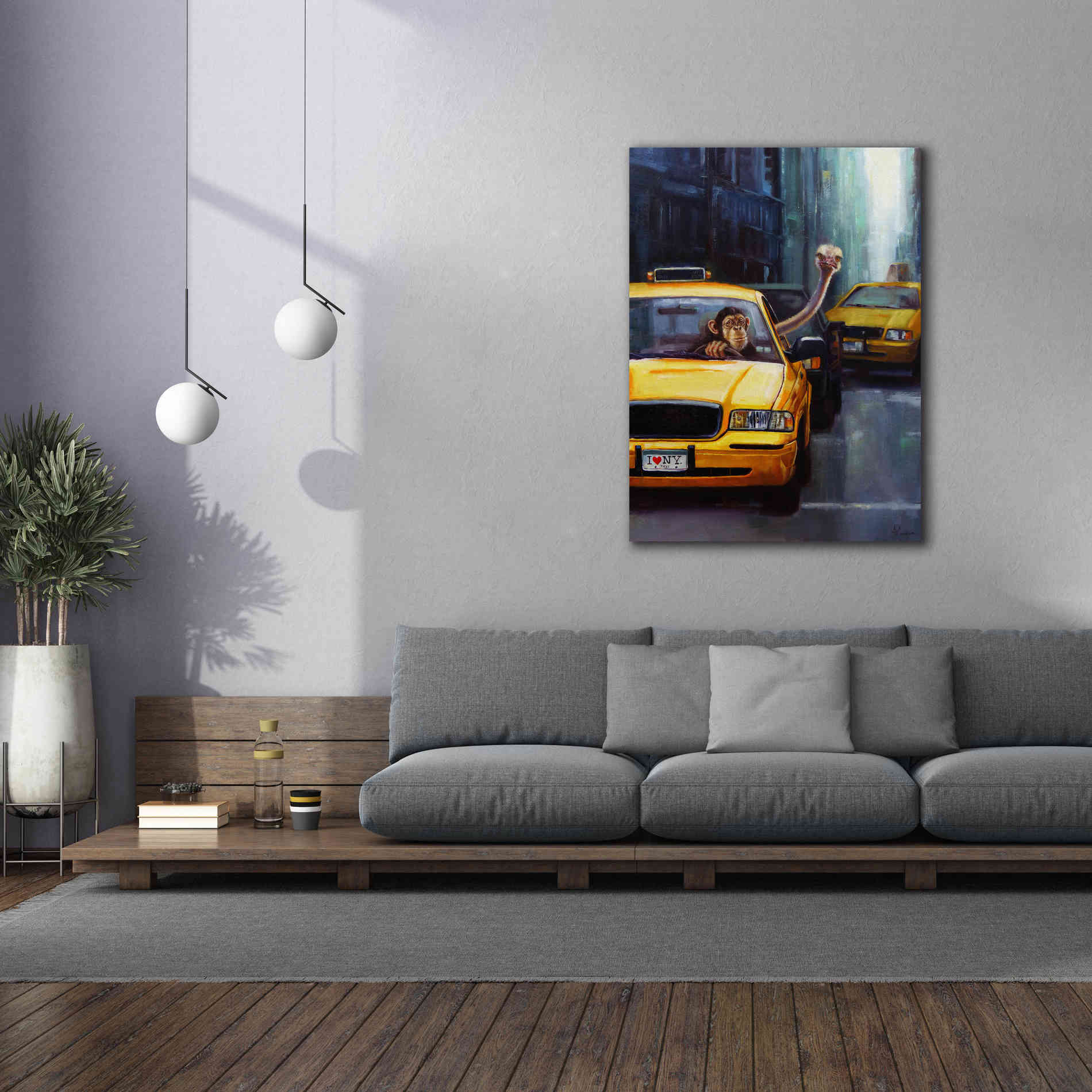'Rush Hour' by Lucia Heffernan, Canvas Wall Art,40x54