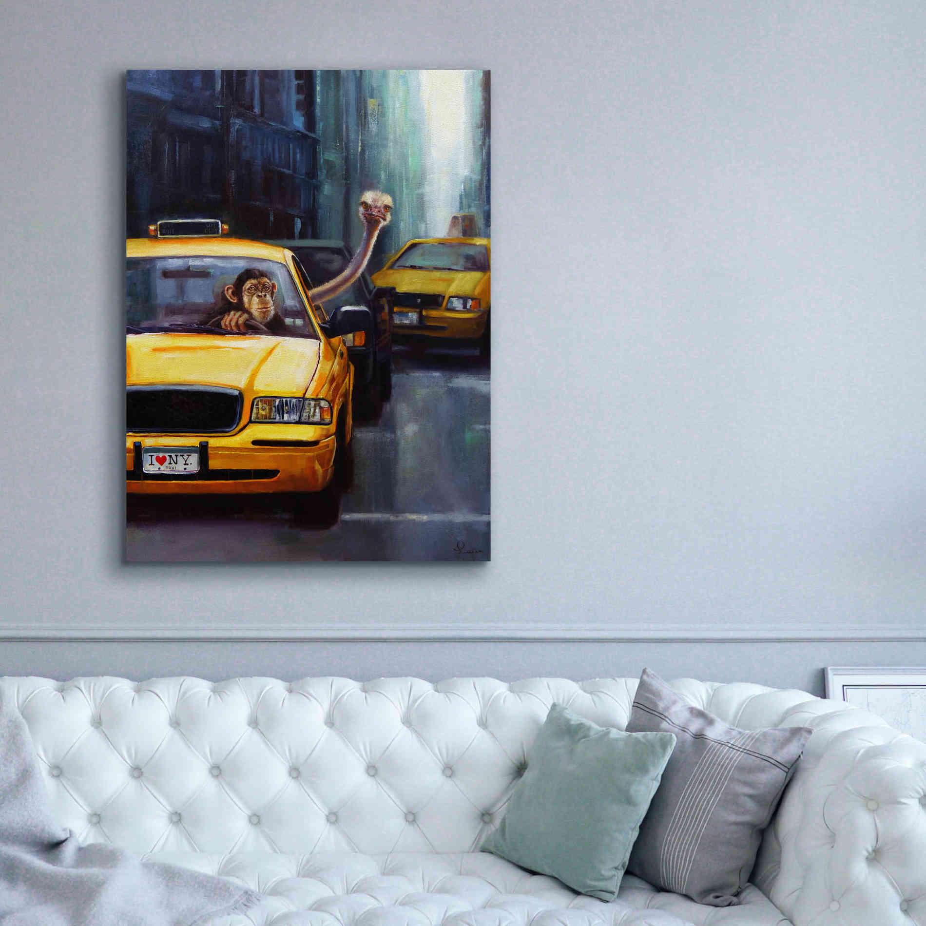 'Rush Hour' by Lucia Heffernan, Canvas Wall Art,40x54