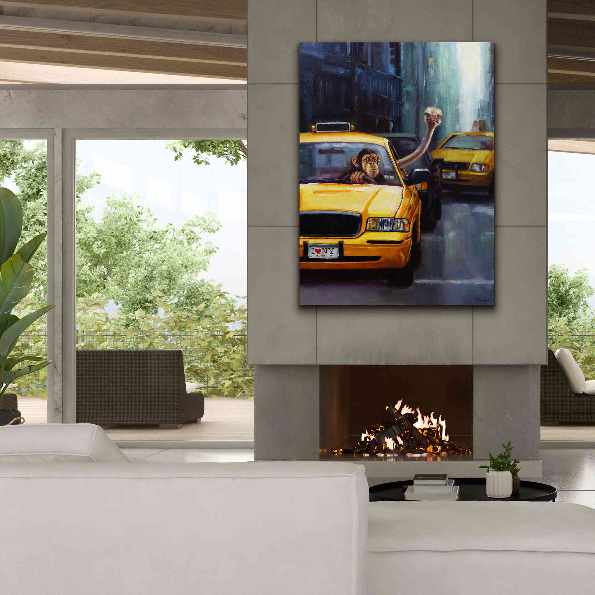 'Rush Hour' by Lucia Heffernan, Canvas Wall Art,40x54