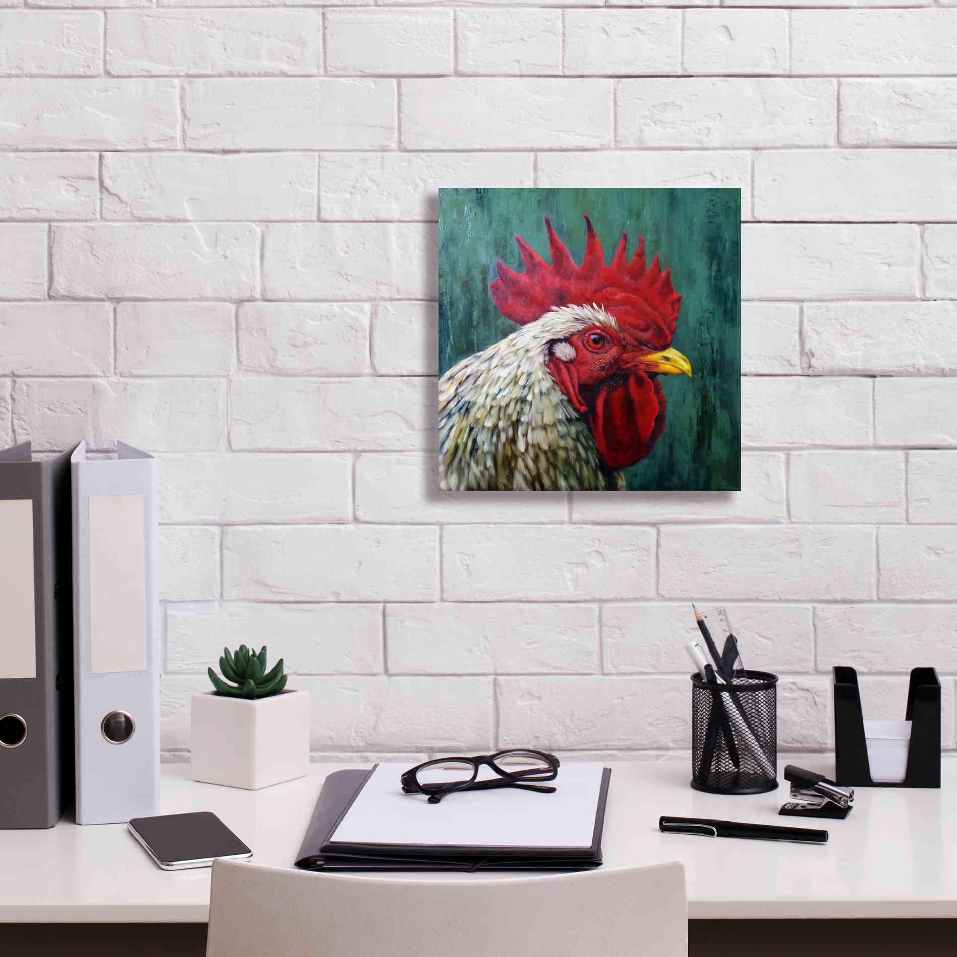 'Big Red' by Lucia Heffernan, Canvas Wall Art,12x12